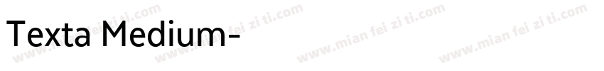 Texta Medium字体转换